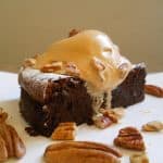 Chocolate Mousse Cake + Caramel Ice Cream
