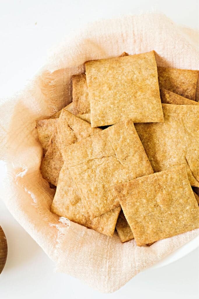 Homemade Whole Wheat Crackers - Vintage Kitchen Notes