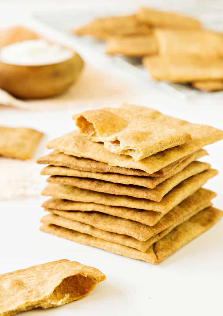 Homemade Whole Wheat Crackers - Vintage Kitchen Notes