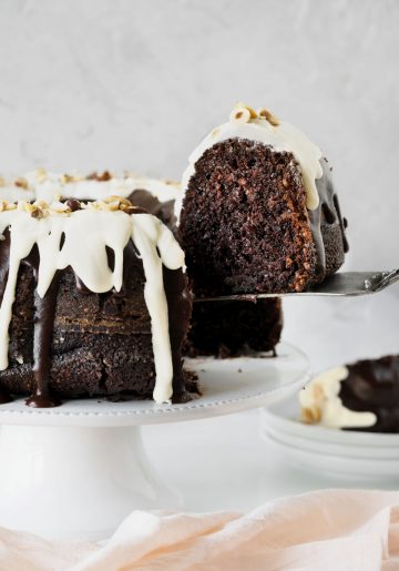 Chocolate Hazelnut Bundt Cake (double Frosting!) - Vintage Kitchen Notes