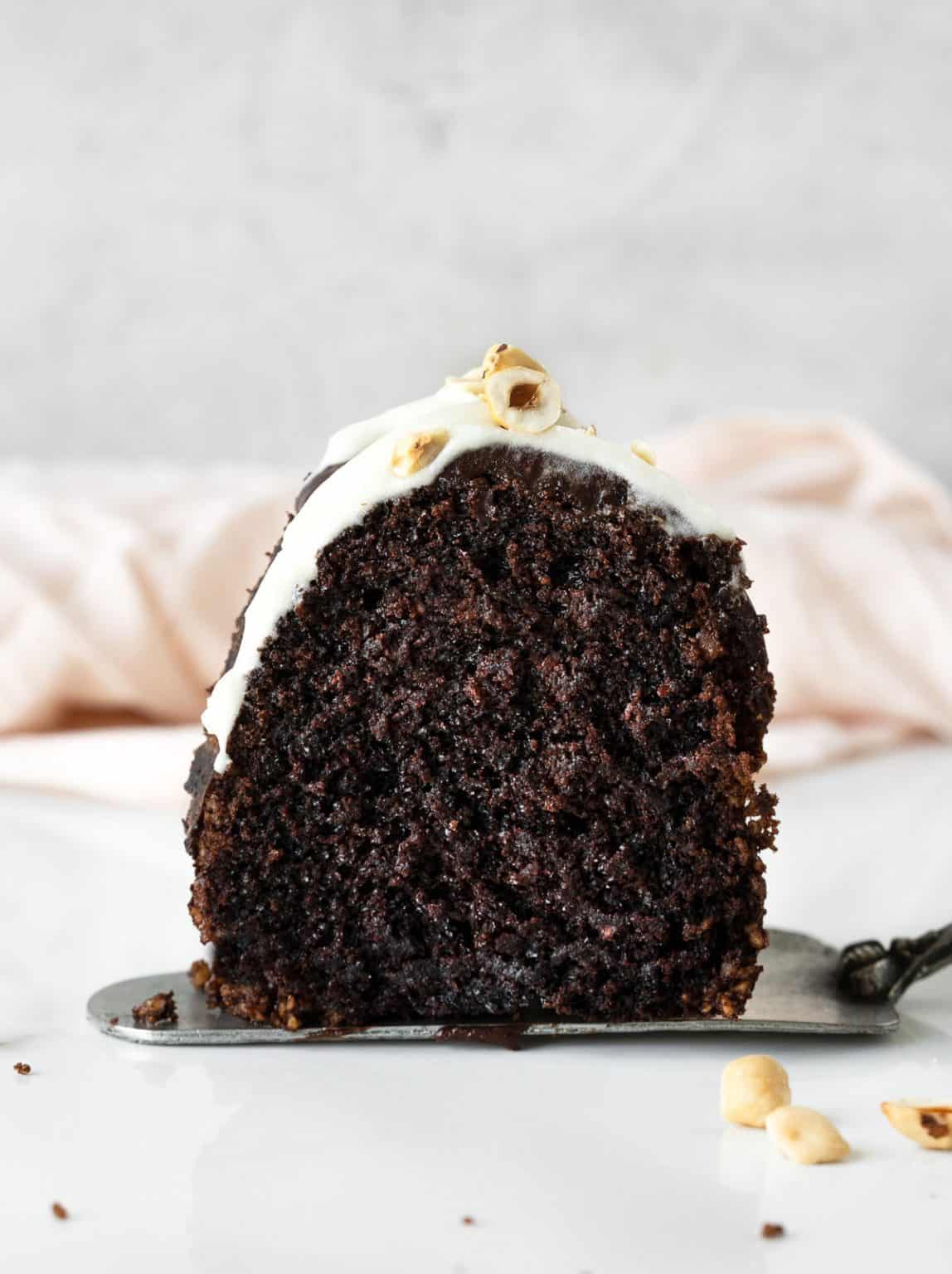 Chocolate Hazelnut Bundt Cake (double Frosting!) - Vintage Kitchen Notes