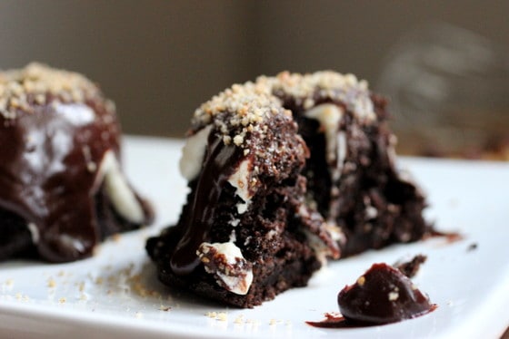 Chocolate Hazelnut Baby Bundt Cakes