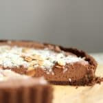 Chocolate mint mousse pie