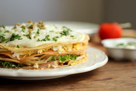 Savory Crêpe Cake