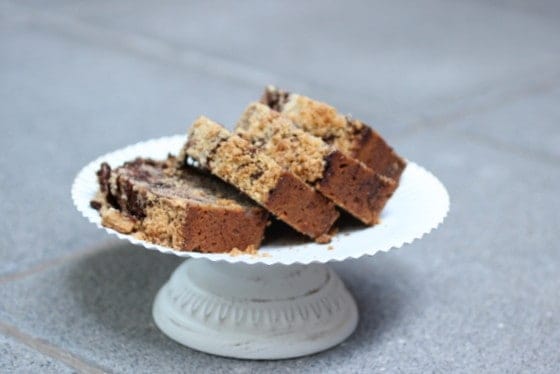 Chocolate Swirl Walnut Pound Cake