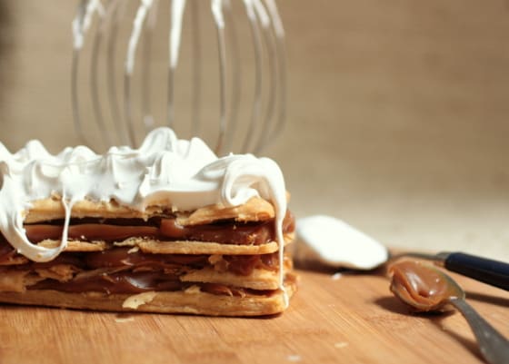 Dulce de Leche Mille Feuille - with quick puff pastry