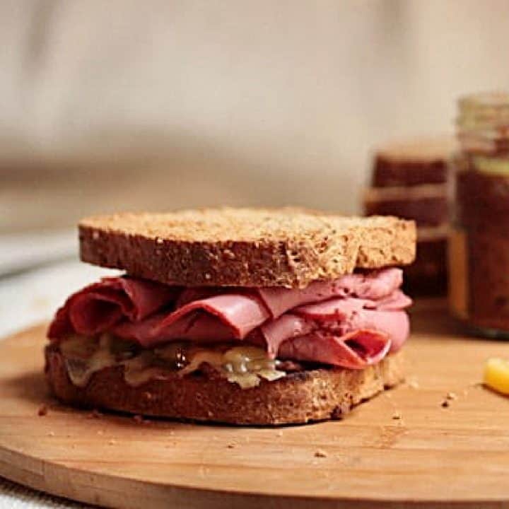 Pastrami Gruyere Rye Sandwich Vintage Kitchen Notes