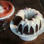raspberry wine chocolate bundt cake