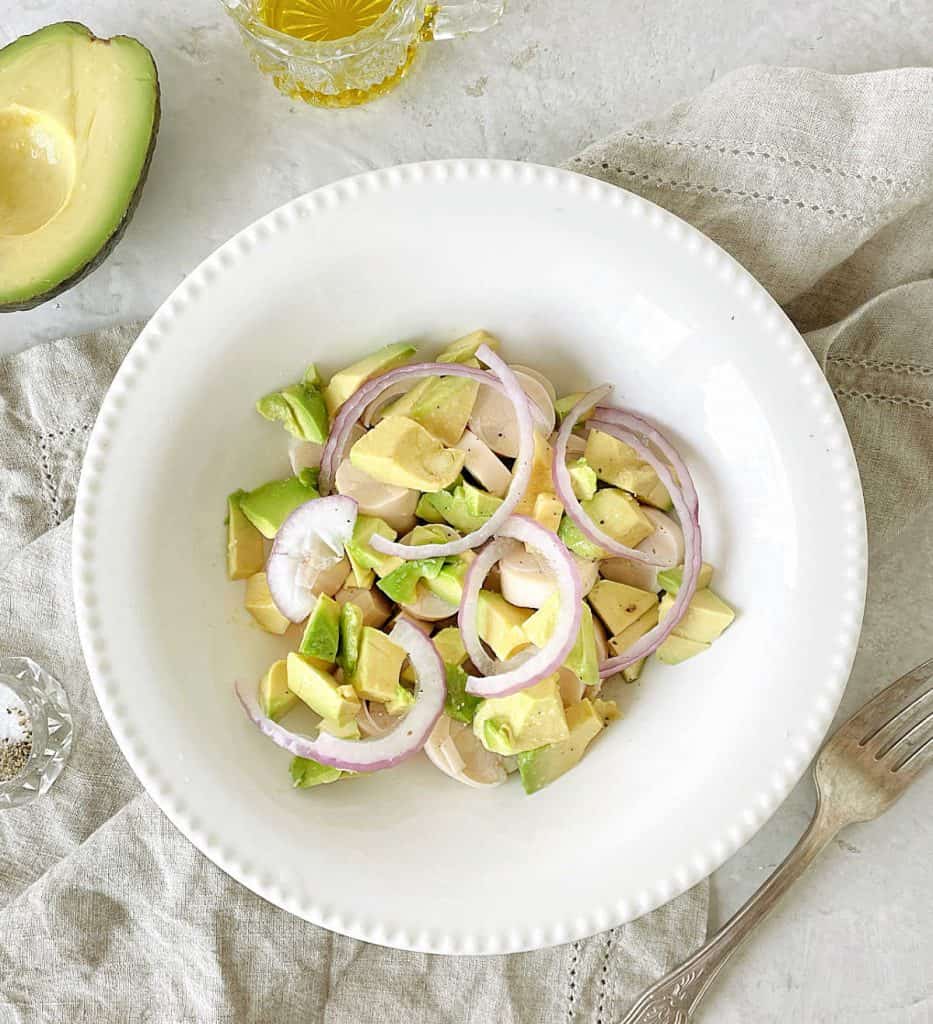Hearts of Palm Avocado Salad Vintage Kitchen Notes