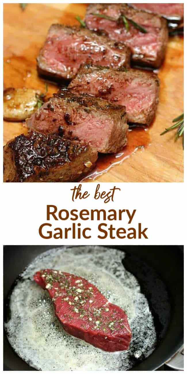 The best Rosemary Garlic Steak - Vintage Kitchen Notes