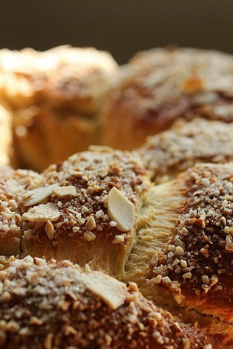 Crunchy Almond Holiday Bread - Vintage Kitchen