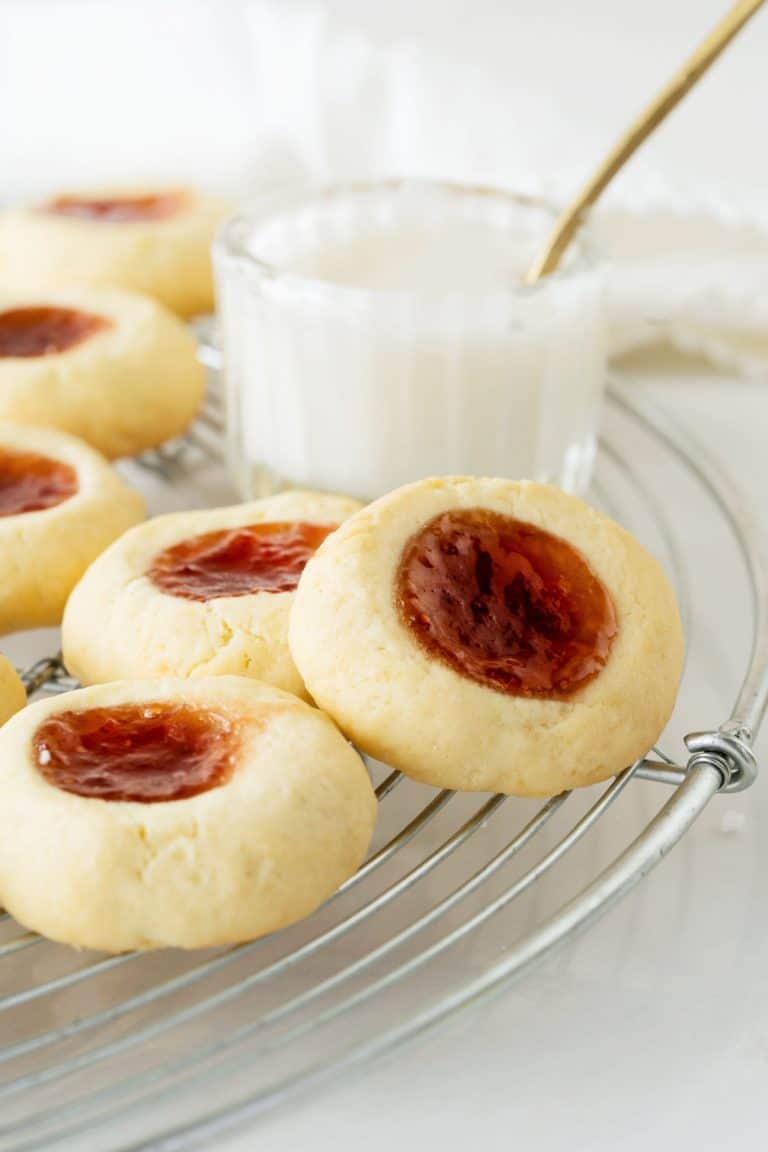 Strawberry Jam Cookies (thumbprints) Vintage Kitchen Notes
