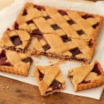 Almond Raspberry linzer tart