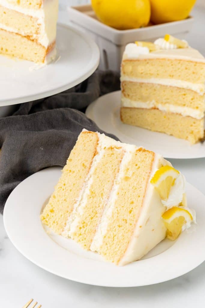 Lemon Cream Cake Recipe - Vintage Kitchen Notes