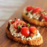 Ricotta Tomato Bruschetta with Bacon and Garlic
