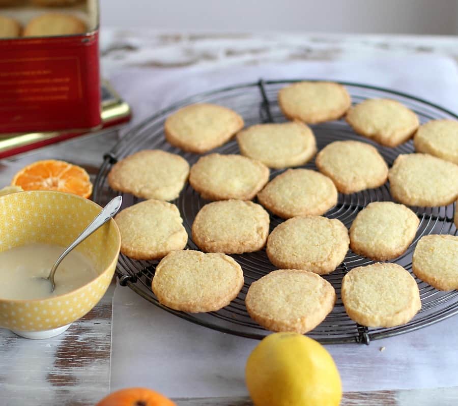 Citrus coconut shortbread - Vintage Kitchen Notes