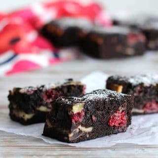 Raspberry cheesecake walnut brownies