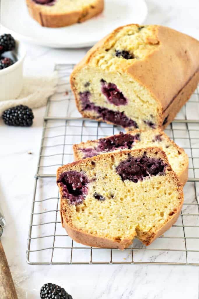 Blackberry Muffin Bread - Vintage Kitchen Notes