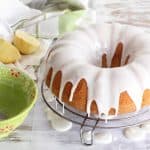 Glazed lemon olive oil bundt cake