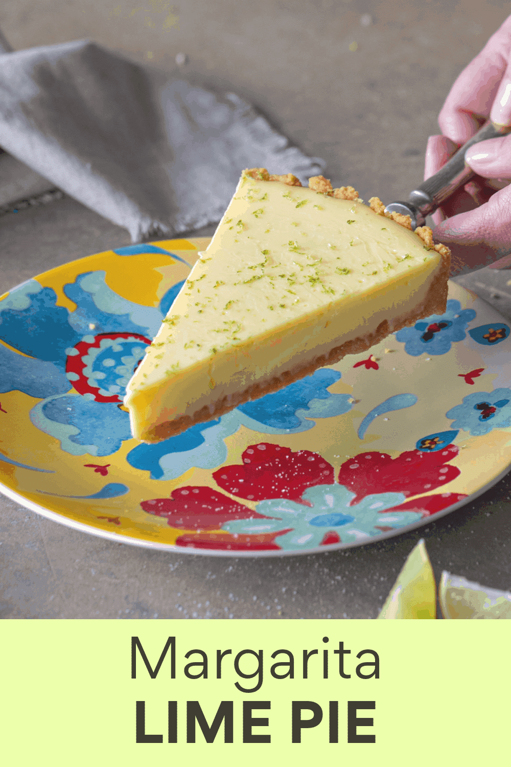 Margarita Key Lime Pie (easy recipe with tequila) Vintage Kitchen Notes