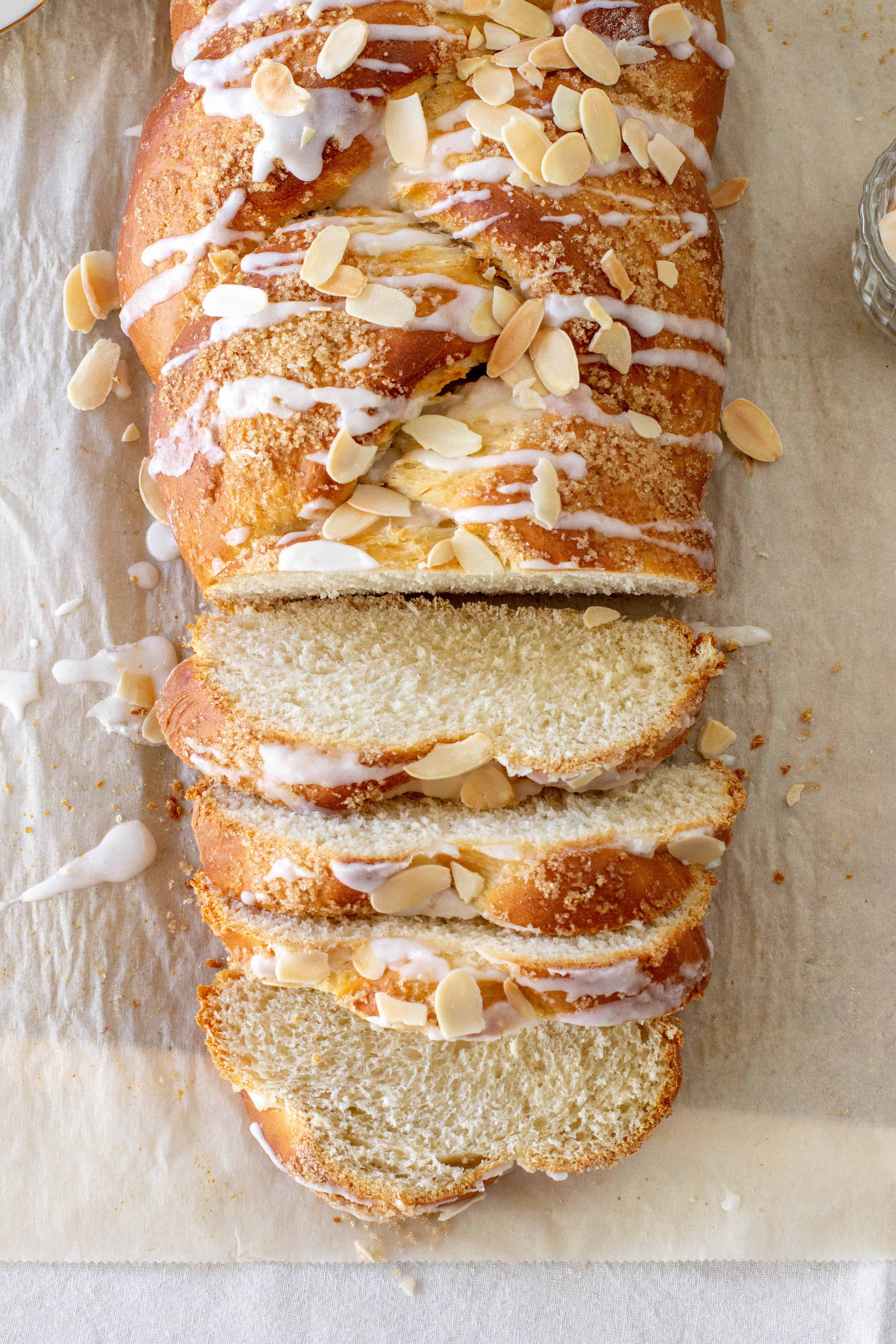 Glazed Braided Easter Bread Vintage Kitchen