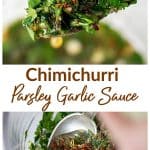 Chimichurri Images Collage with text