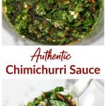 Chimichurri Images Collage with text