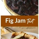 Fig Jam Tart pinterest collage