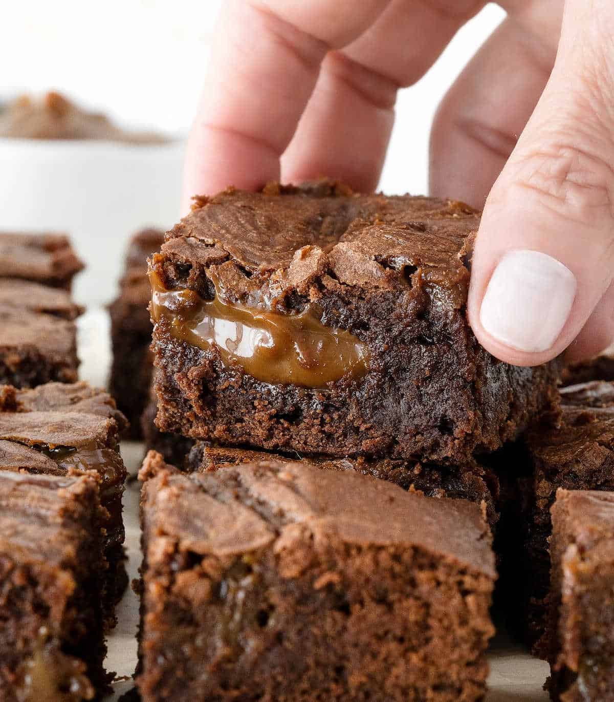 Dulce de Leche Brownies - David Lebovitz