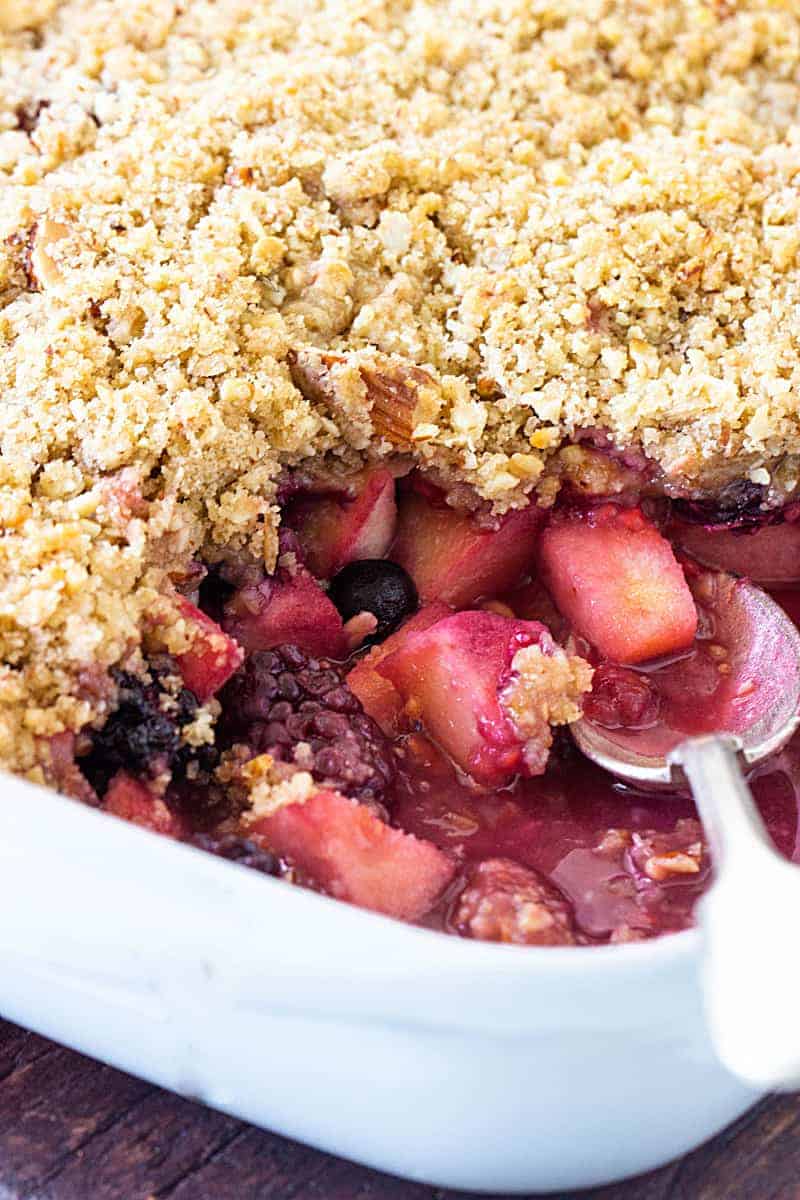 Apple Berry Crumble - Vintage Kitchen Notes