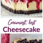 Best Cheesecake image Collage with text
