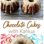 Kahlua Chocolate Bundt Cakes Collage