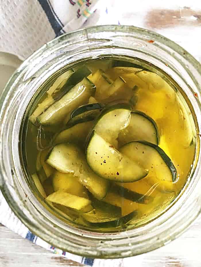 Quick Pickled Cucumbers | Vintage Kitchen Notes