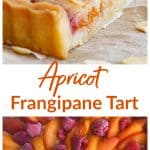Apricot Frangipane Tart Pin with text