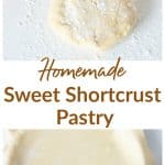 Sweet Shortcrust Pastry long pin with text