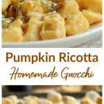 Pumpkin Ricotta Gnocchi long pin