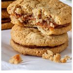 Walnut Alfajores long pin with text