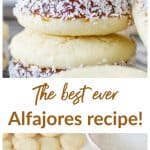 Alfajores recipe long pin with text