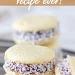 Alfajores recipe long pin with text