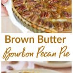 Bourbon Pecan Pie long pin with text