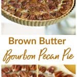 Bourbon Pecan Pie long pin with text