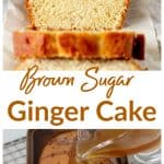 Brown Sugar Ginger Loaf long pin with text