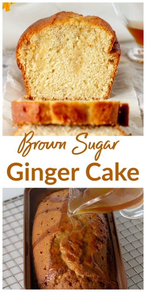 Brown Sugar Ginger Loaf long pin with text