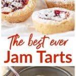 Raspberry Jam tart long pin with text