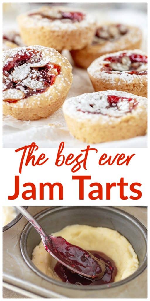 Raspberry Jam tart long pin with text