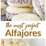 Alfajores recipe long pin with text