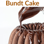 Sour Cream Chocolate Bundt Cake Pin with text
