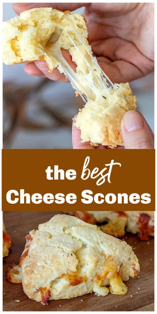 Cheese scones long pin with text