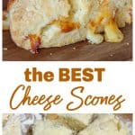 Cheese scones long pin with text