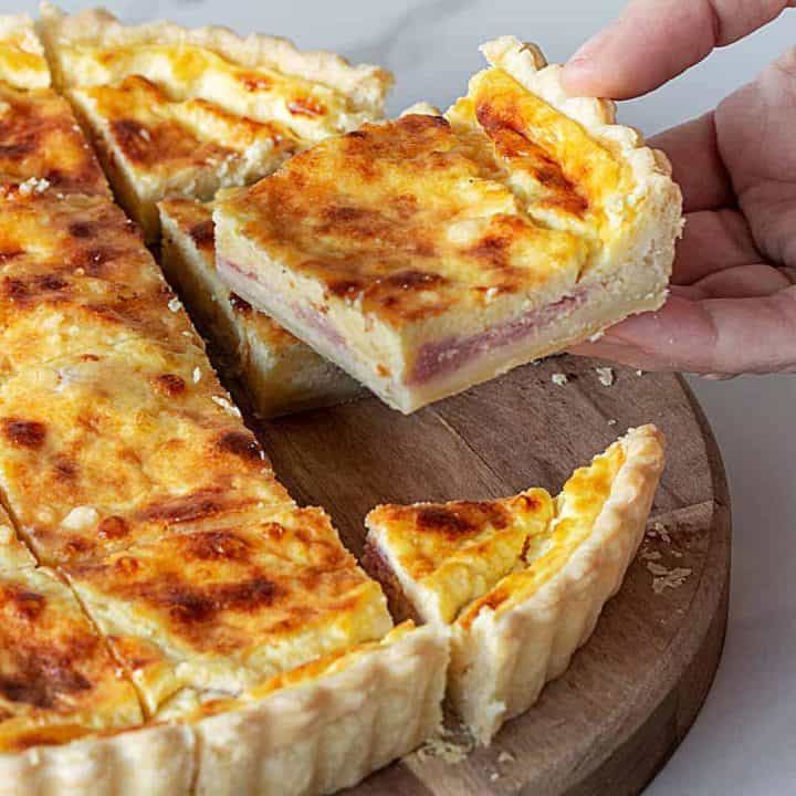 Leftover Ham and Cheese Quiche Vintage Kitchen